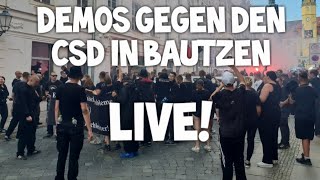 ❗ LIVE ❗ quotBautzen gegen den CSDquot Demo Freie Sachsen ua Christopher Street Day Pride Gegenprotest [upl. by Rodgiva]