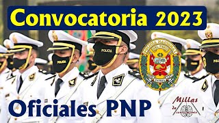 CONVOCATORIA PNP 2023 👮‍♂️ Admisión EO [upl. by Esilenna]