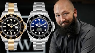 Modern Rolex SeaDweller Collection SeaDweller 126600 126603 and Deepsea 116660 Review [upl. by Ecneitap460]