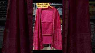 Chanderi silk Suits fabric DMFORORDERS [upl. by Boonie]