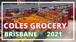 Grocery Shopping 2021 at Coles Australia 🇦🇺  Brisbane  The Galon Family [upl. by Lavella]