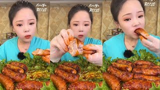 Beef Grilled Sausage Mukbang Chinese Sausage Eating [upl. by Ordep871]