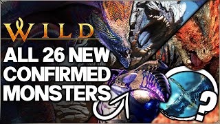 Monster Hunter Wilds  ALL 26 New Confirmed Monsters amp 2 Likely to Return  Large amp Small amp More [upl. by Oicnaneb]