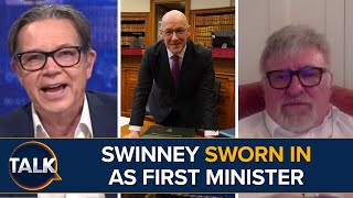 “A Stitch Up” John Swinney Sworn In As Scotland’s First Minister [upl. by Earised691]