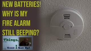 Carbon Monoxide Detector  Fire Alarm Wont Stop Beeping  Howto Replace [upl. by Ttirrej86]