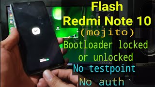 Flash Redmi Note 10 Mojito via MiFlash pro [upl. by Ahsineg315]