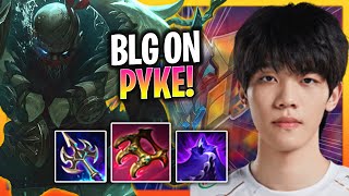 ON IS INSANE WITH PYKE  BLG On Plays Pyke Support vs Lulu Season 2024 [upl. by Ellevehs]