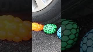 Crushing Crunchy amp Soft Things by Car  Crushing Stress Balls [upl. by Laitselec22]