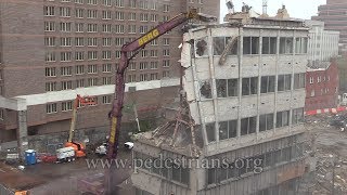 Column Buckles 030 During Demolition [upl. by Tuinenga]