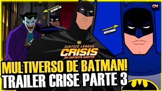 OLHA O PERIGO DO HYPE  Liga da Justiça Crise nas Infinitas Terras Parte 3 Trailer  React [upl. by Wilkinson]