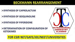 BECKMANN REARRANGEMENT [upl. by Ytsur]