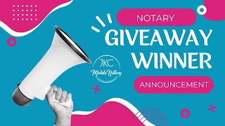 Notary Giveaway announcement [upl. by Krein143]