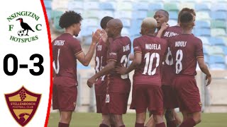 Nsingizini Hotspurs vs Stellenbosch 03 Andre de Jong Goal Devin Titus Goal and Highlights [upl. by Iahk]