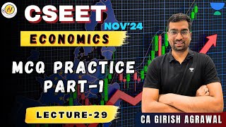 CSEET  Economics  MCQ Practice part1 Lec29 unacademy cseet companysecretary [upl. by Ludovika]