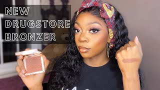 NEW DRUGSTORE BRONZER FOR DARK SKIN  REVOLUTION PRO SCULPTING BRONZER ENROBE REVIEW [upl. by Idou170]