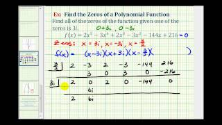 Ex 7 Find the Zeros of a Degree 5 Polynomial Function [upl. by Myrvyn]