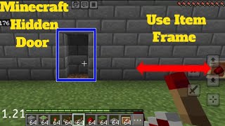 Tutorial  Hidden Door  Minecraft BedrockPocketedition  121 [upl. by Oznole512]