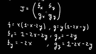 Nonlinear odes fixed points stability and the Jacobian matrix [upl. by Guthrie46]