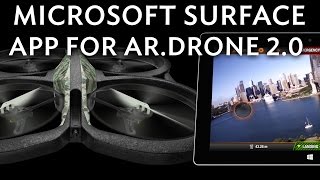 Parrot ARDrone 20 controlled by Microsoft Surface [upl. by Rachel903]