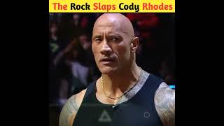 The Rock slaps Cody Rhodes WrestleMania XL kickoff shorts wwe [upl. by Nomaj]