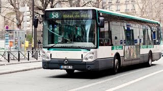 Buses in Paris France 2016  Les bus à Paris [upl. by Trici]