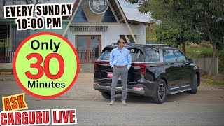 Best Car amp SUV in 12 Lakhs ⭐️ Hyundai Tata Kia Mahindra Maruti amp Citroen 🔥 Live With CARGURU [upl. by Livvy]