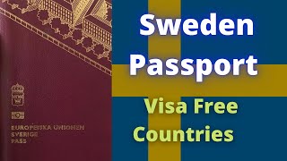 Sweden Passport Visa Free Countries 2022 [upl. by Annil]