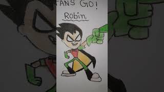 Robin  cartoon character special drawing [upl. by Lamori]