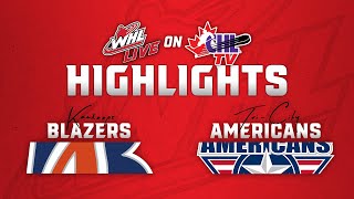 Kamloops Blazers at TriCity Americans 1013  WHL Highlights 202425 [upl. by Mirella]