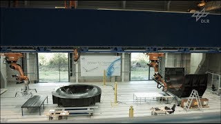 AZIMUT Automated manufacturing of a CFRP rear pressure bulkhead [upl. by Kaasi]