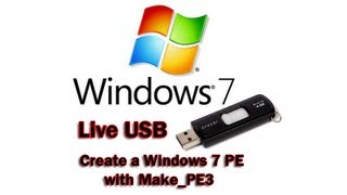 Create a Windows 7 PE with MakePE3 by Britec [upl. by Ettore]