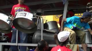 Trinidad Carnival Tuesday 2012 with Starlift Steel Orchestra [upl. by Lenroc]