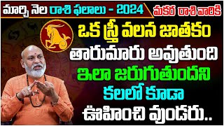 Makara Rasi Phalalu March 2024 Telugu  Capricorn Horoscope 2024  Nanaji Patnaik  Tree Media [upl. by Ayr]