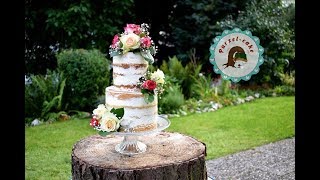 Naked CakeSeminakedWeddingcakevon Purzelcake [upl. by Hadnama]