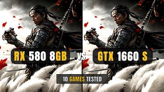 RX 580 vs GTX 1660 Super  i5 12400F  Test In 10 Games  1080p  FSR [upl. by Dorren]