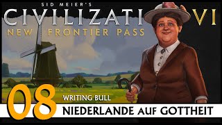 Civilization VI Niederlande auf Gottheit 08  ZufallsTechtree Deutsch [upl. by Akinam]