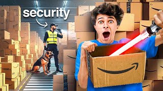 I SURVIVED OVERNIGHT IN AN AMAZON WAREHOUSE [upl. by Lubba]