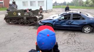 A Bren Gun Carrier will drive over Cars [upl. by Tarr]