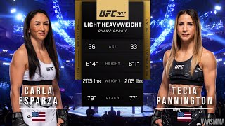 CARLA ESPARZA VS TECIA PANNINGTON FULL FIGHT UFC 307 [upl. by Scales]