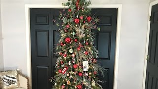 Themed Traditional Family Christmas Tree Ribbonless  Christmas Decorating [upl. by Seko]