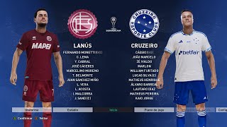 Lanús x Cruzeiro  Copa SulAmericana 2024  Semifinais Jogo de Volta SIMULAÇÃO [upl. by Adlei]