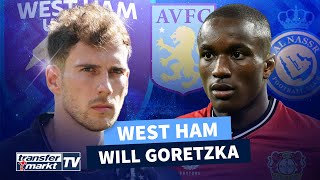 Goretzka Kandidat bei West Ham – Verlässt Diaby Bayer Leverkusen  TRANSFERMARKT [upl. by Attelrahc521]