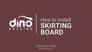 How to Install Fascia  Skirting Board Composite Decking Installation [upl. by Rora422]