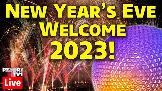 🔴Live New Years Eve Fireworks at Walt Disney World  Welcome 2023 at Epcot  Live Stream [upl. by Judus]