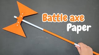 Doublebladed battle axe origami  create a weapon with this simple guide to making a paper axe [upl. by Anitsuj]