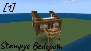 How To Build Stampys Lovelier World 1 Stampys Bedroom [upl. by Elleined]