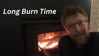 How to Load your Wood Stove for a Long Overnight Burn Time🔥 [upl. by Ecyned814]