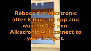 Using your mobile devices hotspot with Alkatronic [upl. by Nemrac]