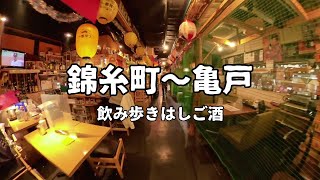 【錦糸町〜亀戸】餃子と横丁・大衆居酒屋を飲み歩き [upl. by Odrawde809]