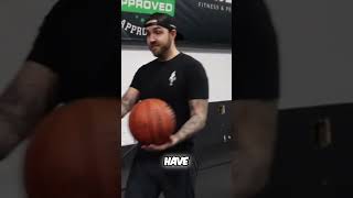 Using a crossbody arm swing to dunk with a ball in hand [upl. by Entroc]